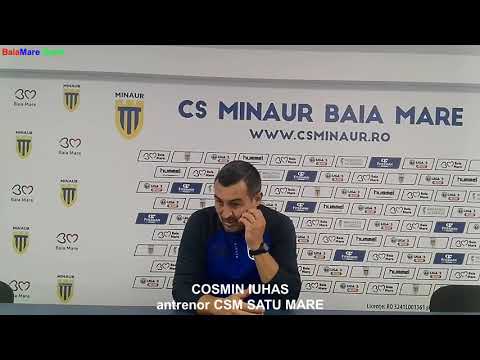 Cosmin Iuhas:„Îmi pare rău să văd Baia Mare în situație atât de complicată!”(Minaur-CSM Olimpia 0-2)