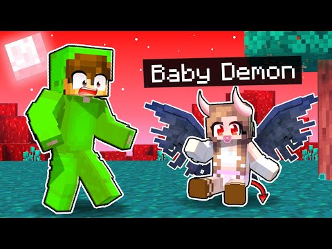Playing Minecraft As A BABY DEMON! (Tagalog)