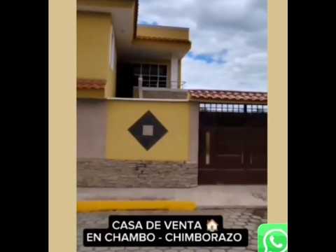 CASA NUEVA A ESTRENAR EN CHAMBO - CHIMBORAZO en ECUADOR