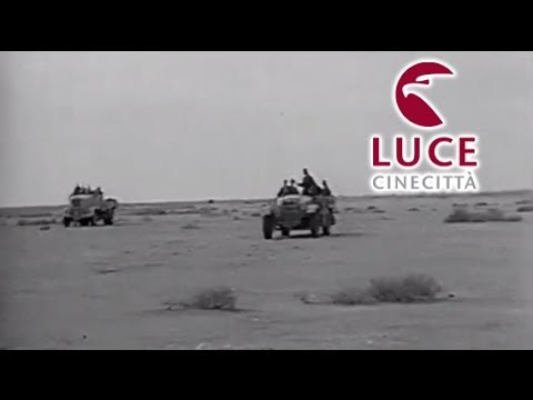 World War II: Italian soldiers in action (Northern Africa, 1941)