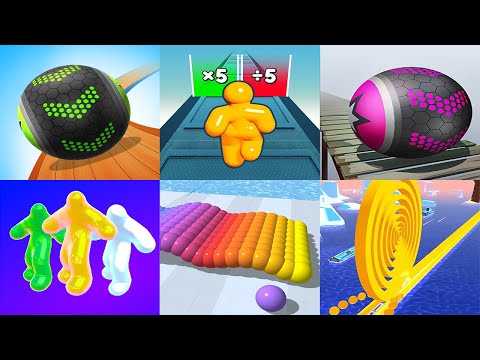 Going Balls VS Tall Man Run Rollance Adventure Balls Blob Runner 3D Canvas Run Spiral Roll