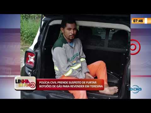 LINHA DE FOGO 21 03 2020 POLíCIA CIVIL PRENDE SUSPEITO DE FURTAR BOTIJí•ES DE GíS PARA REVENDER