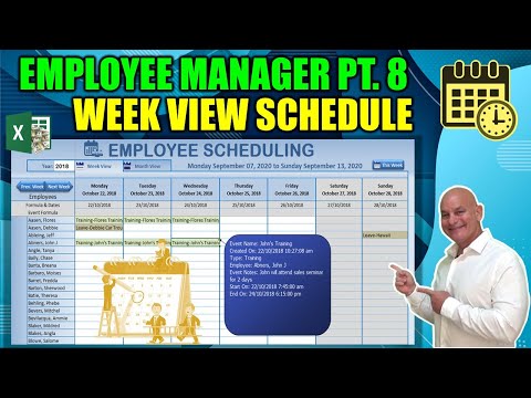 Create Horizontal AND Vertical Tabs in this Excel Employee Manager Part 1