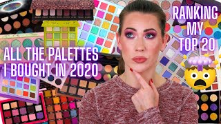 My Top 20 Eyeshadow Palettes I Bought in 2020