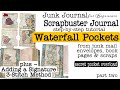 How To Make Waterfall Pockets From Junk Mail Envelopes Step By Step Beginners Tutorial