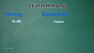 Learn Hmong Video 2