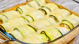 Receta de Calabacín Relleno al Horno ¡Te encantará! Rollitos de Calabacín