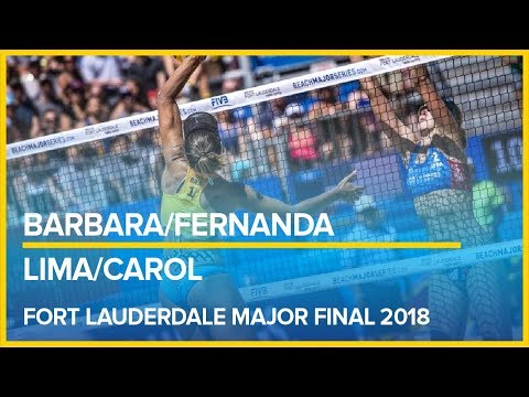 Barbara/Fernanda vs Lima/Carol FORT LAUDERDALE MAJOR  FINAL 2018