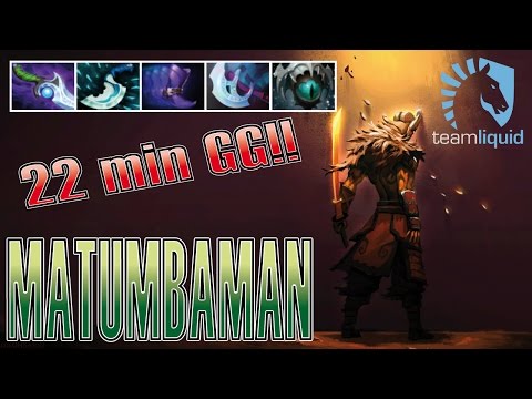 Liquid` MATUMBAMAN Juggernaut / 7-0 / 22min, 5 items + GG!!