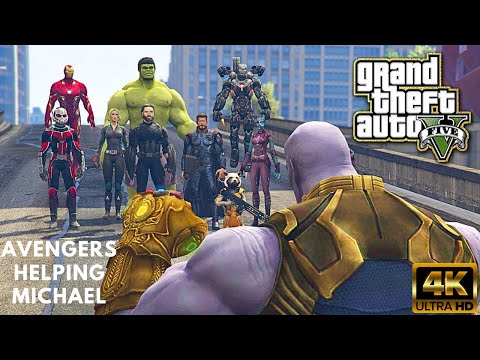 GTA 5: Ultimate Avengers Crossover | 4K 60 FPS Gameplay