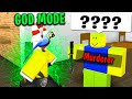 Using GOD MODE in Murder Mystery 2.. (Roblox Movie)