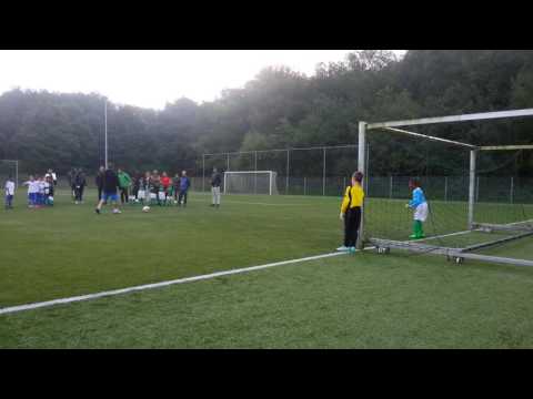 Ethan tegen DHC uit Delft penalty schot.