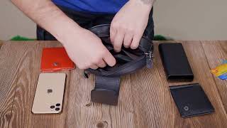 Фактурна сумка для жінок з натуральної шкіри з тисненням під змію Vintage 22354 чорна