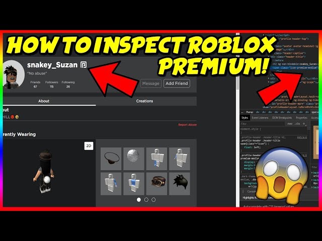 How To Get Free Items On Roblox With Inspect Element - logo de premium roblox