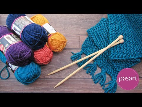 Jak zrobić szalik na drutach krok po kroku? Nauka robienia na drutach - oczka prawe - pasart.pl