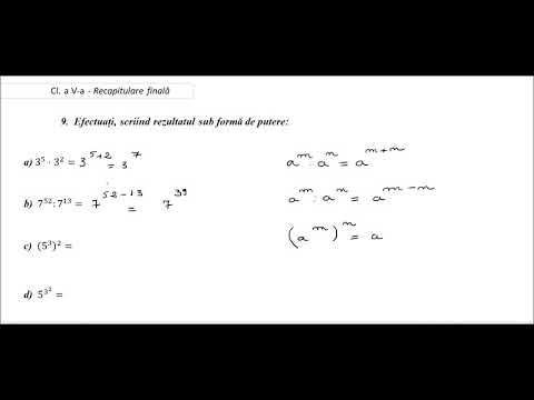 Cl  a V-a - Recapitulare finală  - ex. 9 - b)  7^52:7^13