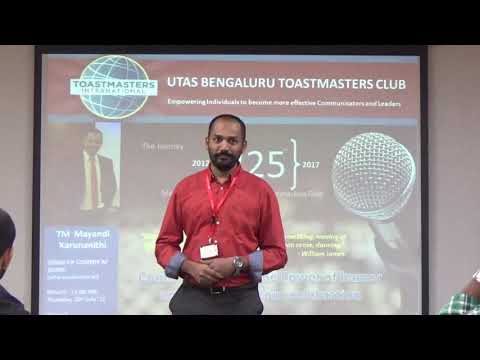 Standup comedy Performance for a Toastmaster Club Corporate Show