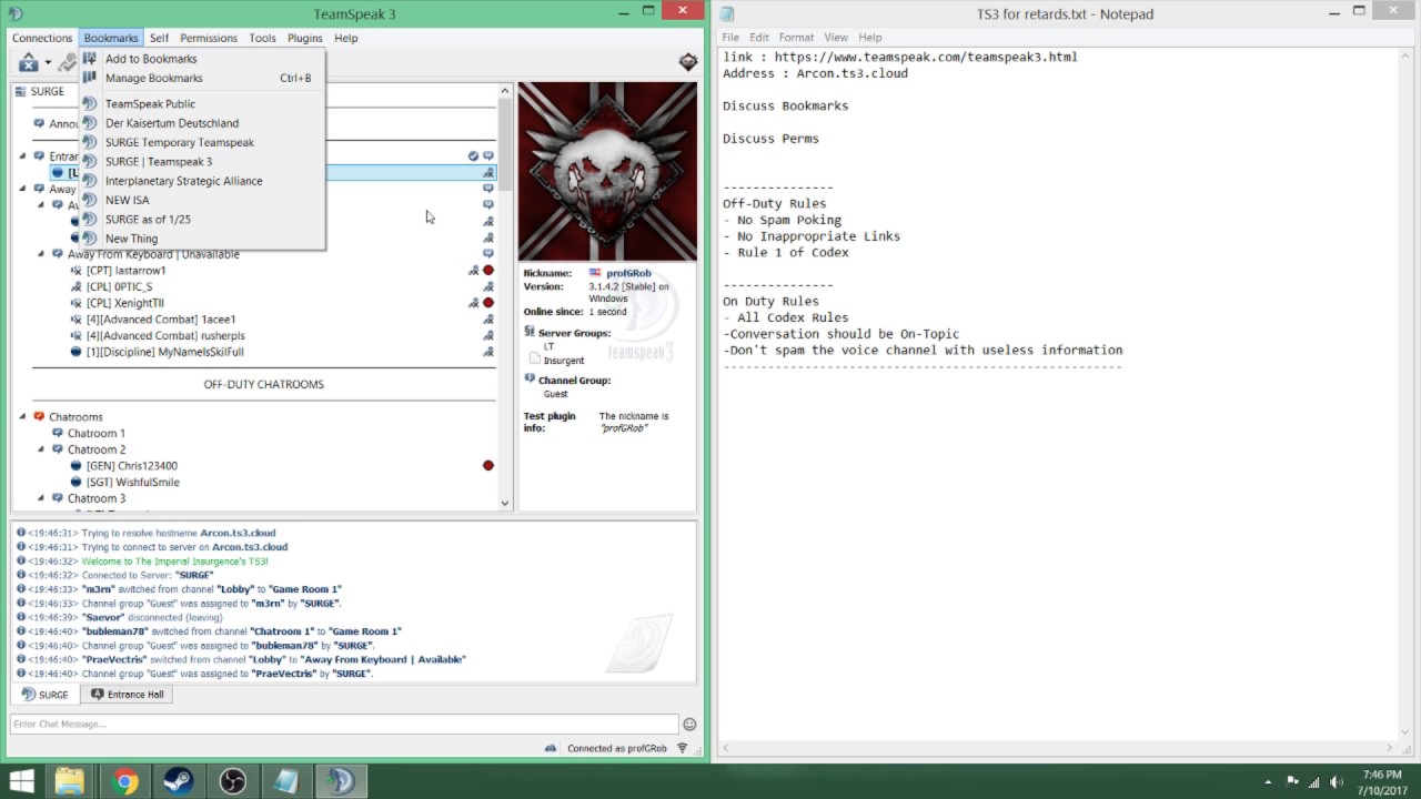 SURGE TeamSpeak3 Tutorial