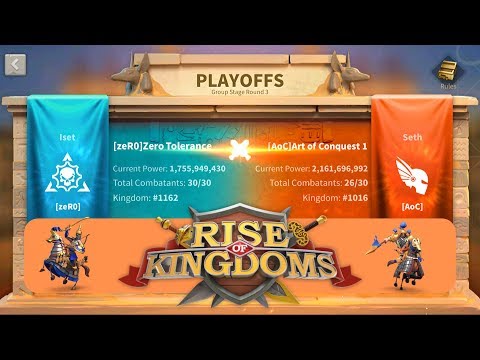 zeR0  vs AoC - Osiris League playoffs group stage round 3 - Rise of Kingdoms