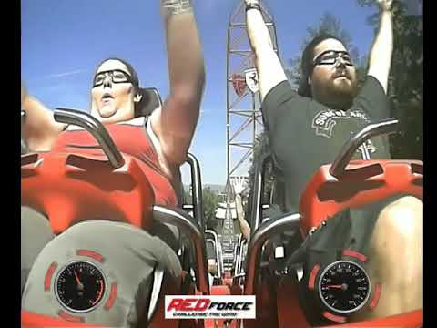 Red Force - first time, front row, on ride pov