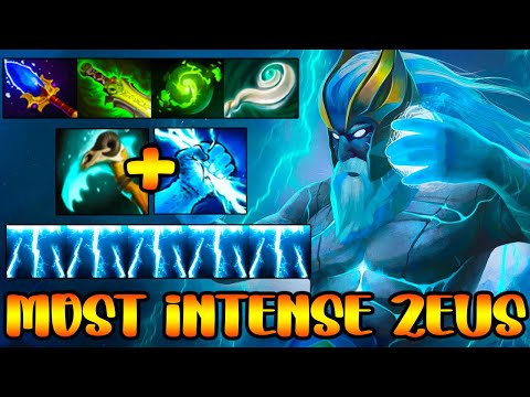 THE MOST INTENSE BATTLE - CRAZY MAGICAL DAMAGE - EPIC CORE ZEUS - UNSTOPPABLE - DOTA 2 GAMEPLAY