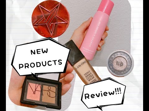 THE NEW PRODUCTS REVIEW AND FIRST IMPRESSION!!!!!!#UrbanDecay #Lancome #Morphe #Jeffreestar#Nars