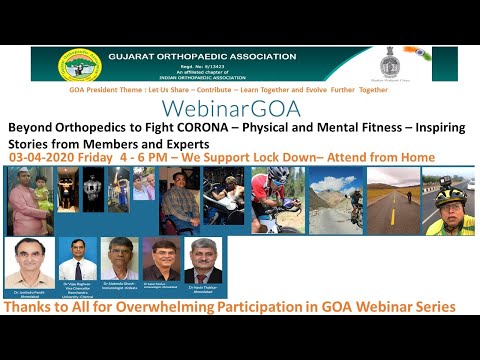 Webinar 6- Corona Crisis - How to Remain Fit - Stories from members and experts