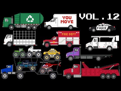 Vehicles Collection Volume 12 - Emergency, Commercial & Monster Vehicles - The Kids' Picture Show