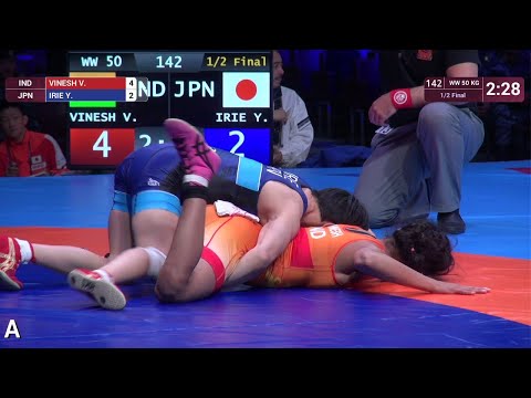 V. VINESH (IND) v. Y. IRIE (JPN) | WW 50 kg | 1/2