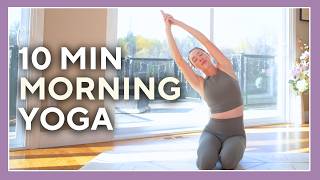 10 Minute Morning Yoga - Energy Boost Yoga (Beginner to Intermediate)