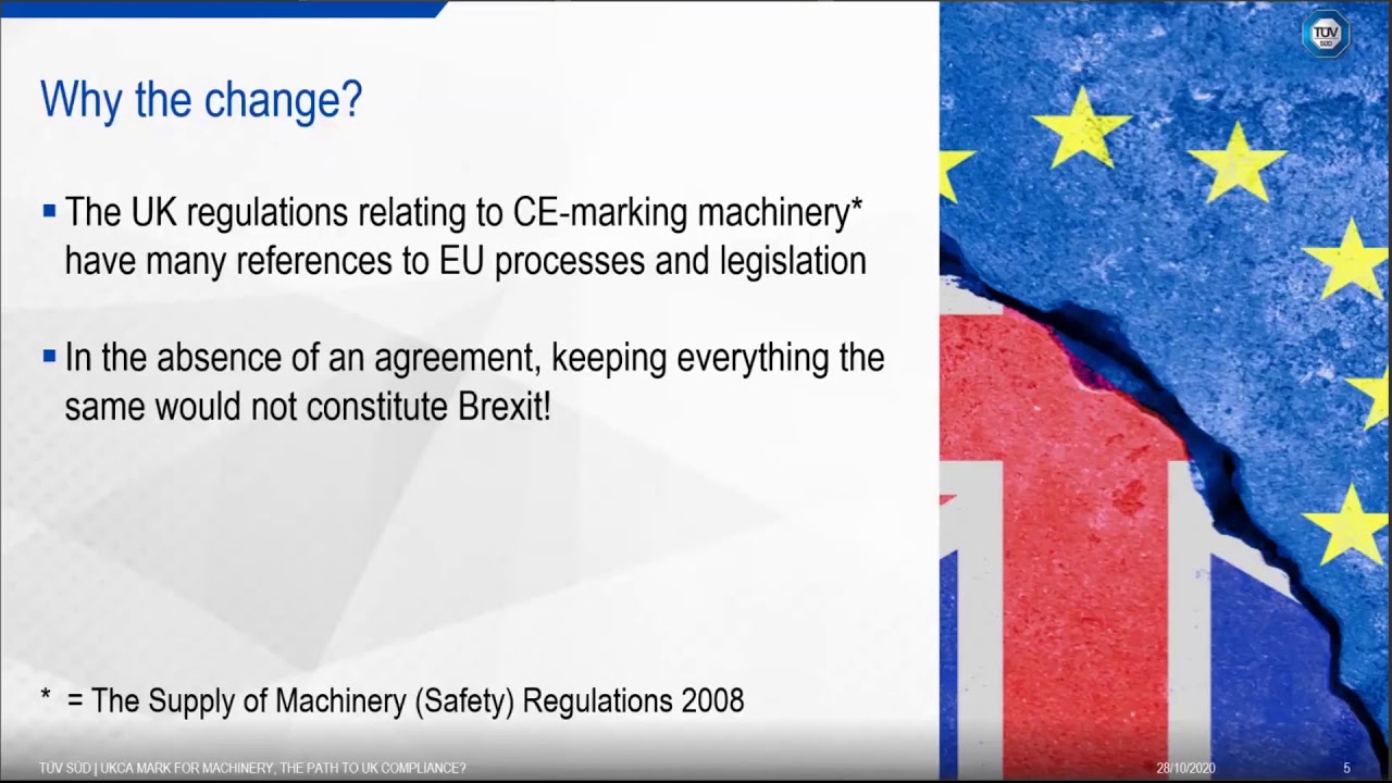 Webinar | UKCA mark for Machinery, the path to UK compliance