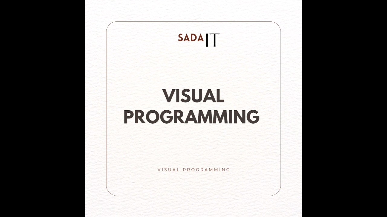 Visual Programming Simple Definition | Visual Programming