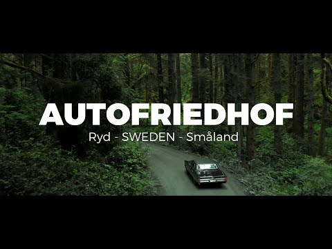 Autofriedhof bei Ryd Kyrkö Mosse in Schweden Småland