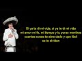 Vicente Fernández- Puras Mentiras  (Letra)