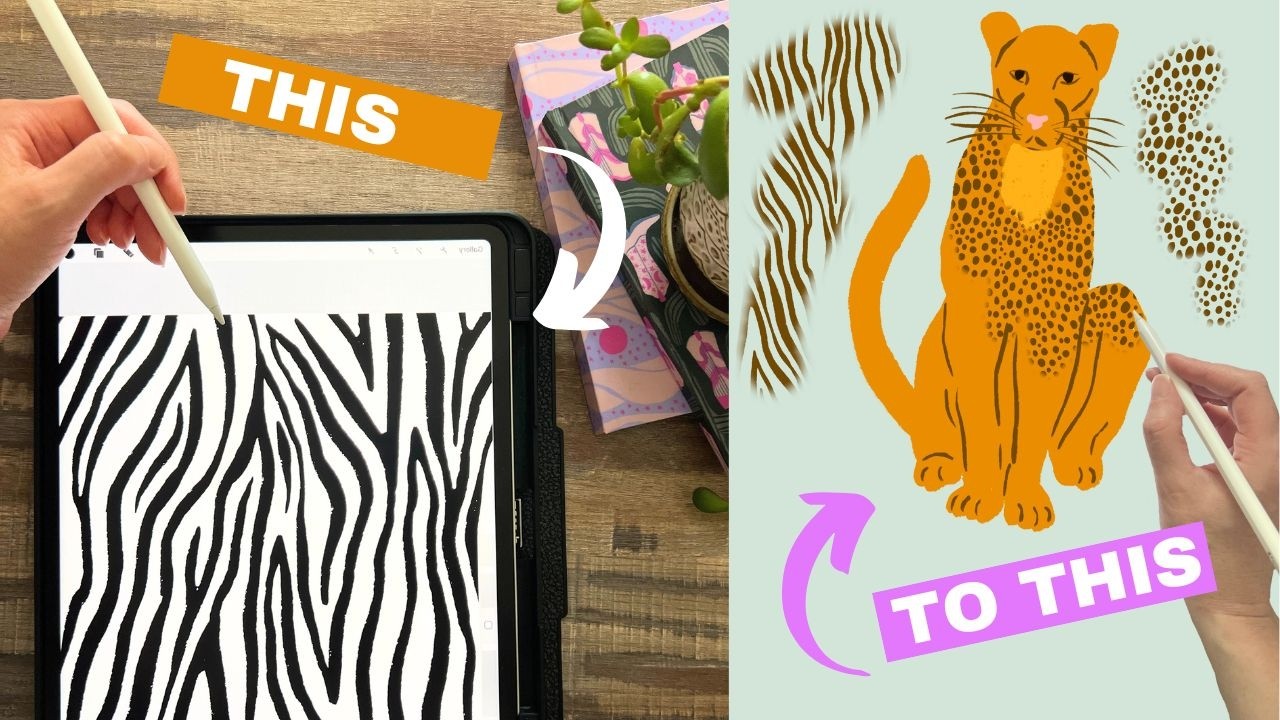 Create a Sellable Animal Print Brush in Procreate + Seamless Brush Tutorial