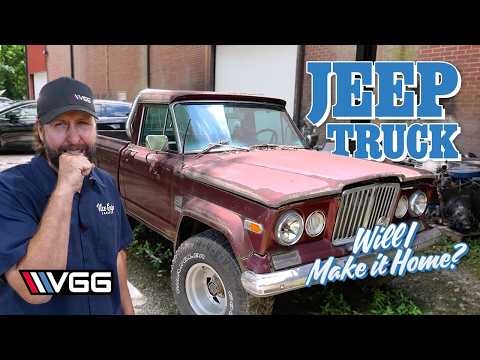 Forgotten Buick Powered Jeep Truck - Will It RUN AND DRIVE 350 Miles Home?