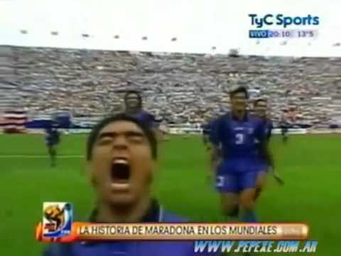 Incredible Argentina action and goal by Diego Maradona vs Gr 1994