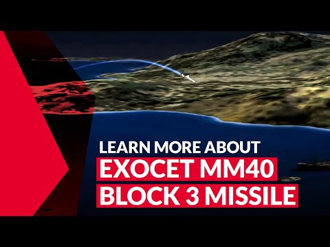 Exocet MM40 Block 3 missile Animation