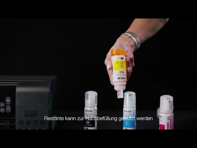 Video teaser for Einfüllen Tinte Epson EcoTank Drucker: So kommt die Tinte in den Tank | Erstbefüllung | How To