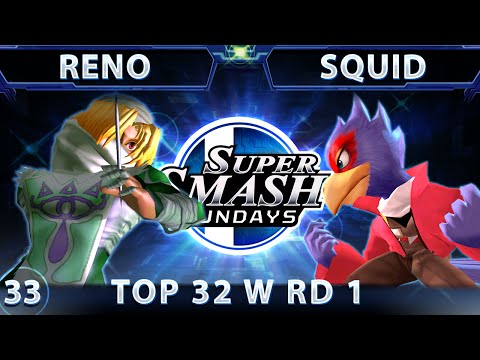 SSS 33 Reno (Sheik) Vs. Squid (Falco) SSBM - Top 32 RD 1 - Smash Melee