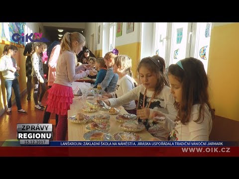Lanškroun: Základní škola na náměstí A. Jiráska uspořádala tradiční Vánoční jarmark