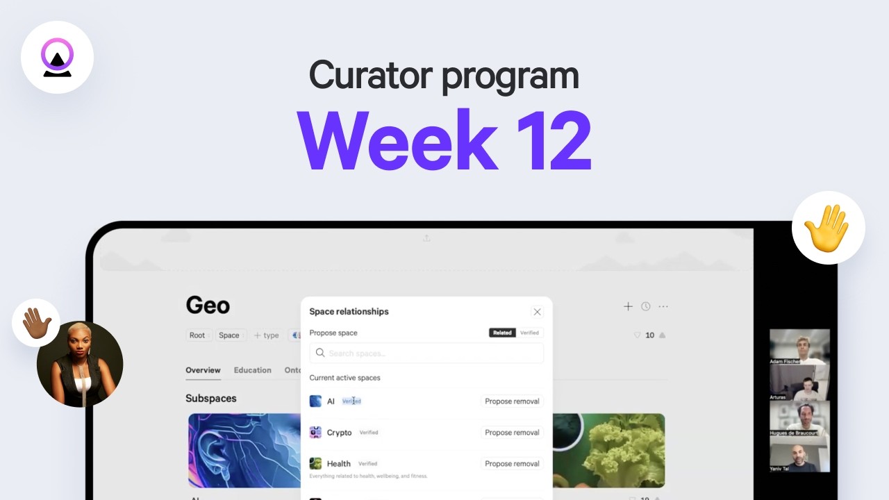 Week 12 | Public Spaces, New Features & Decentralizing Curation