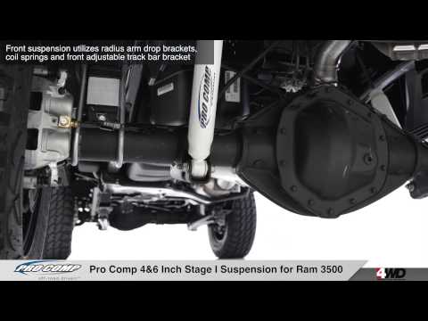 Pro Comp 4 & 6 inch Stage I Suspension for Ram 3500