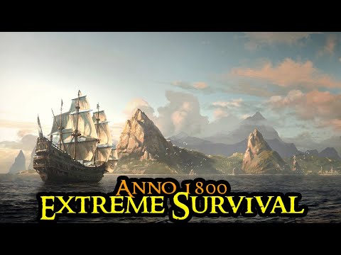 Anno 1800 EXTREME Longplay - HARDMODE Citybuilder vs 3 AI Opponents Lets Play Survival