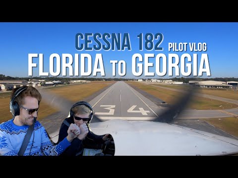 First Time Flying A CESSNA 182 | Autopilot Engaged | Pilot VLOG
