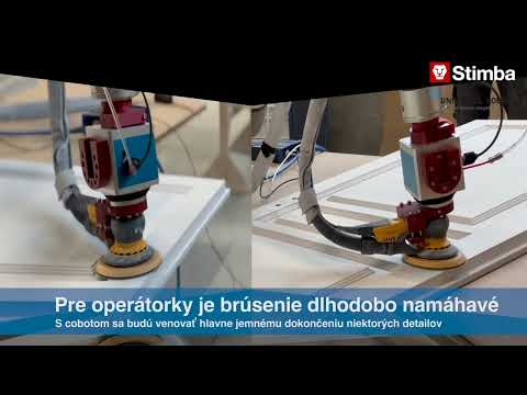 Brúsenie prémiový dverí s Universal robots UR20 a Nordbo robotics NAC