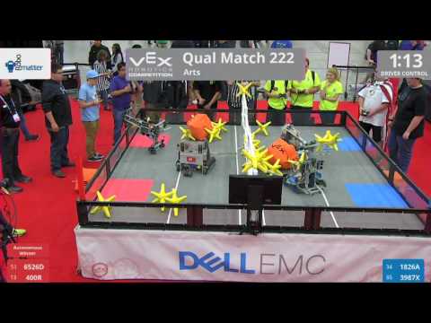 2017 VRC Arts Q222 - 6526D 400R vs 1826A 3987X - 13 to 34