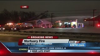 Update: Live report from fire at Omaha funeral home