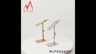 Stojanček na obuv nastaviteľný, výška 250mm strieborný