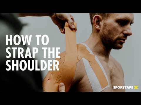 How To Tape A Shoulder (Deltoid) Using Zinc Oxide Strapping Tape